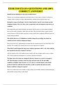 EEOB 3310 EXAM QUESTIONS AND 100&percnt; CORRECT ANSWERS