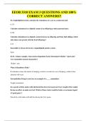 EEOB 3310 EXAM QUESTIONS AND 100&percnt; CORRECT ANSWERS