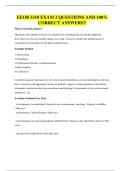 EEOB 3310 EXAM QUESTIONS AND 100&percnt; CORRECT ANSWERS