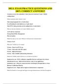 DELL EXAM QUESTIONS AND 100&percnt; CORRECT VERIFIED ANSWERS