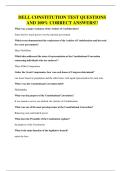 DELL CONSTITUTION EXAM QUESTIONS AND 100&percnt; CORRECT VERIFIED ANSWERS