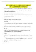 CIT 105 EXAM QUESTIONS AND 100&percnt; CORRECT VERIFIED ANSWERS