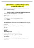 CIT 105 EXAM QUESTIONS AND 100&percnt; CORRECT VERIFIED ANSWERS