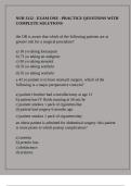 NUR 3112 - EXAM ONE - PRACTICE QUESTIONS WITH COMPLETE SOLUTIONS