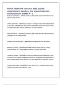 Florida Health 240 Insurance 2025 update&vert; comprehensive questions and answers &lpar;accurate solutions&rpar; Exam &vert;GRADE A&plus;&excl;&excl;
