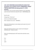 CSCI 2010 MIDTERM 2025&vert;COMPLETE EXAM TEST &lpar;questions and verified answers&rpar; FREQUENTLY MOST TESTED QUESTIONS &vert;already graded A&plus;&vert;100&percnt; passed&excl;&excl;