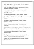 NUR 165 Final Exam Questions With Complete Solutions