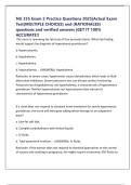 NU 335 Exam 2 Practice Questions 2025&vert;Actual Exam Test&lpar;MULTIPLE CHOICES&rpar; and &lpar;RATIONALES&rpar; questions and verified answers &vert;GET IT 100&percnt; ACCURATE&excl;&excl;