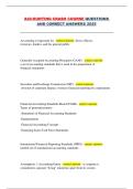 ACCOUNTING CRASH COURSE QUESTIONS  AND CORRECT ANSWERS 2025