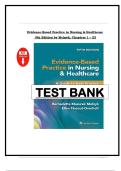 Test bank for evidence based practice in nursing and healthcare 4th edition by melnyk&period;