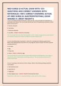 MED SURGE GI ACTUAL EXAM WITH 150&plus; QUESTIONS AND CORRECT ANSWERS WITH RATIONALES &lpar;100&percnt; CORRECT ANSWERS&rpar; ACTUAL ATI MED SURGE GI &lpar;GASTROINTESTINAL&rpar; EXAM GRADED A&plus;&lpar;MOST RECENT&excl;&excl;&rpar;