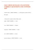 UKY CHEM 103 EXAM 1 EXAM WITH CORRECT QUESTIONS AND ANSWERS 2025