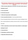 Week 6 Sherpath&colon; Cardiogenic Shock and Anaphylactic Shock Exam With  complete solution&ndash; Expert Verified &vert; Latest Version &vert; 100&percnt; Guaranteed  Success