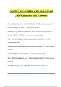 Practice for esthetics state board exam 2026 Questions and Answers