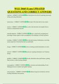 WGU D665 Exam UPDATED  QUESTIONS AND CORRECT ANSWERS