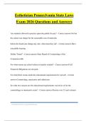 Esthetician Pennsylvania State Laws Exam 2026 Questions and Answers