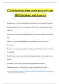 CA Esthetician State board practice exam 2026 Questions and Answers