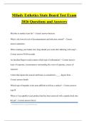 Milady Esthetics State Board Test Exam 2026 Questions and Answers