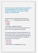 Florida Claims Adjuster EXAM 2025&sol;2026 ACTUAL COMPLETE  REAL EXAM QUESTIONS WITH ACCURATE ANSWERS   &lpar;VERIFIED ANSWERS&rpar;&vert; MULTIPLE CHOICES &sol;ALREADY  GRADED A&plus; &vert;2025 BRAND NEW&excl;&excl;  