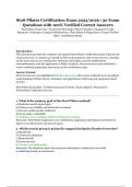 Stott Pilates Certification Exam 2025&sol;2026 &ndash; 50 Exam Questions with 100&percnt; Verified Correct Answers