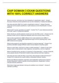 CAIP DOMAIN 3 EXAM QUESTIONS WITH 100&percnt; CORRECT ANSWERS 