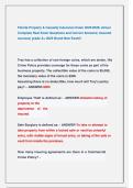 Florida Property & Casualty Insurance Exam 2025&sol;2026&vert; Actual  Complete Real Exam Questions and Correct Answers&vert; Assured  success&vert; grade A&plus; 2025 Brand New Exam&excl;&excl;
