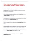 Milady CIMA Final Exam Questions and Answers &lpar;100&percnt; CORRECT ANSWERS&rpar; ALREADY GRADED A&plus; 