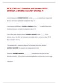 MCN 374 Exam 2 Questions and Answers &lpar;100&percnt; CORRECT ANSWERS&rpar; ALREADY GRADED A&plus;