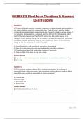 NURS6311 Final Exam Questions & Answers Latest Update