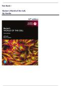 Test Bank for Becker's World of the Cell&comma; 10th Edition by Hardin & Lodolce&comma;   Complete 26 Chapters Covered&comma; Newest Edition 2025