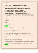 RNUR 234 Final Exam Review&colon; 100 Comprehensive Questions and Answers with Detailed Rationales for Pediatric Nursing&comma; Covering Respiratory&comma; Cardiac&comma; Gastrointestinal&comma; Neurological&comma; and Musculoskeletal Conditions&comma; Updated for 2025-2026&comma; Graded A&plus;