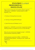 PNCB PREP&colon; PROFESSIONAL ISSUES EXAM QUESTIONS AND ANSWERS 2025