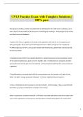 CPXP Practice Exam with Complete Solutions &vert;  100&percnt; pass