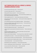 NAT TURNER EXAM WITH ALL CORRECT & VERIFIED ANSWERS&vert;UPDATED TO PASS