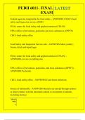 PUBH 6011- FINAL EXAM QUESTIONS AND ANSWERS 2025