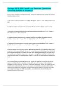 Portage BIOD 151 Final Exam Revision Questions Correctly Solved to Score A&plus;