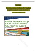 Test Bank for Safe Maternity and Pediatric Nursing Care 3rd Edition &lpar;F&period;A Davis &comma; 2025&rpar; by Luanne Linnard Palmer&comma; Isbn no&semi; 9781719648844&comma; all 38 Chapters Covered