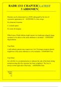 RADR 1311 CHAPTER 3 ABDOMEN QUESTIONS AND ANSWERS 2025