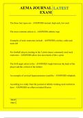 AEMA JOURNAL EXAM QUESTIONS AND ANSWERS 2025
