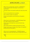 AEMA EXAM QUESTIONS AND ANSWERS 2025