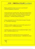 CST - NBSTSA EXAM QUESTIONS AND ANSWERS 2025