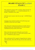 BOARD VITALS CST EXAM 1 QUESTIONS AND ANSWERS 2025