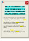 PSI - NY LIFE&comma; ACCIDENT AND HEALTH PRACTICE EXAM 17-55 ACTUAL 2025&sol;2026 QUESTIONS AND 100&percnt; CORRECT ANSWERS