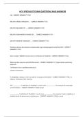 HCV SPECIALIST EXAM QUESTIONS AND ANSWERS