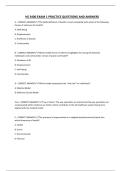 HS 3400 EXAM 1 PRACTICE QUESTIONS AND ANSWERS