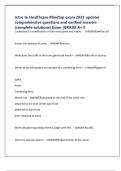 Intro to Healthcare Mindtap exam 2025 update&vert; comprehensive questions and verified answers &lpar;complete solutions&rpar; Exam &vert;GRADE A&plus;&excl;&excl;