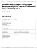 Testout Network Pro Exam&vert; Complete Exam Questions and CORRECT Answers&vert; &lpar;2025 update&rpar; Assured success&vert; grade A&plus;