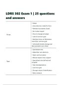 LDRS 302 Exam 1 &vert;  25 questions and answers&period;