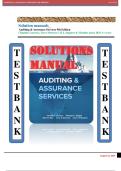 Auditing & Assurance Services 9th Edition &lpar;Timothy Louwers&comma; Jerry Strawser&rpar; ALL chapters & Modules latest 2025 A&plus; score