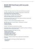 BUAD 200 Final Exam with Accurate Solutions